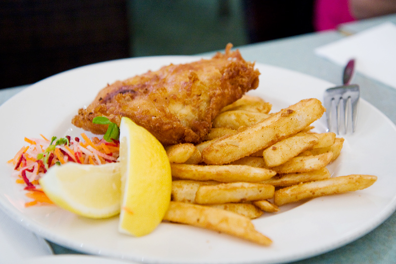 Casuarina Club - Fish and chips (barramundi)