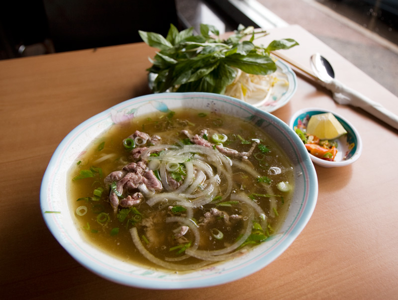 Vietnamese beef noodle soup (pho)