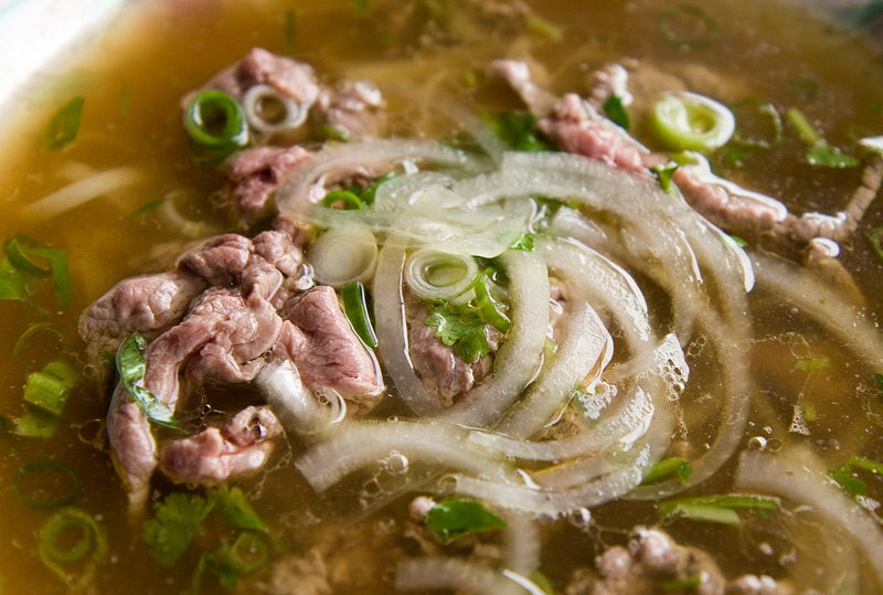 Vietnamese beef noodle soup (pho)