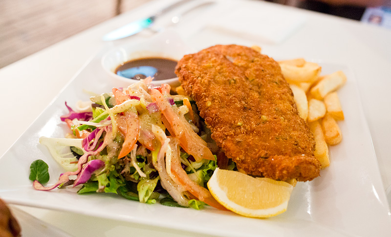 The Precinct Tavern - Crumbed chicken breast