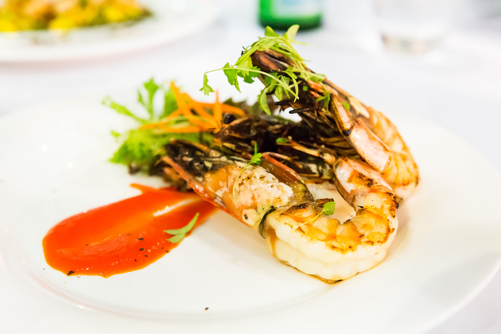 Grilled NT Banana Prawn saland